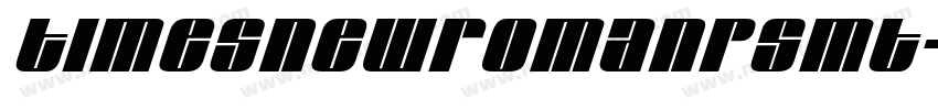 timesnewromanpsmt-normal italic字体转换